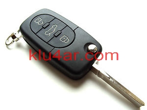Ключ с Електроника и Чип за Audi - 3 бутона  - Hella - 8P0 837 231